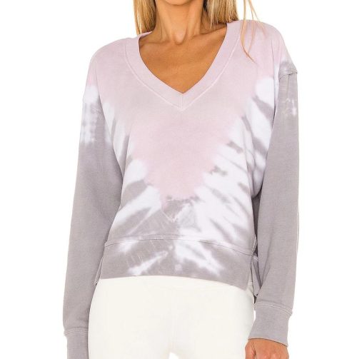 Camila V Neck Crop Sweatshirt